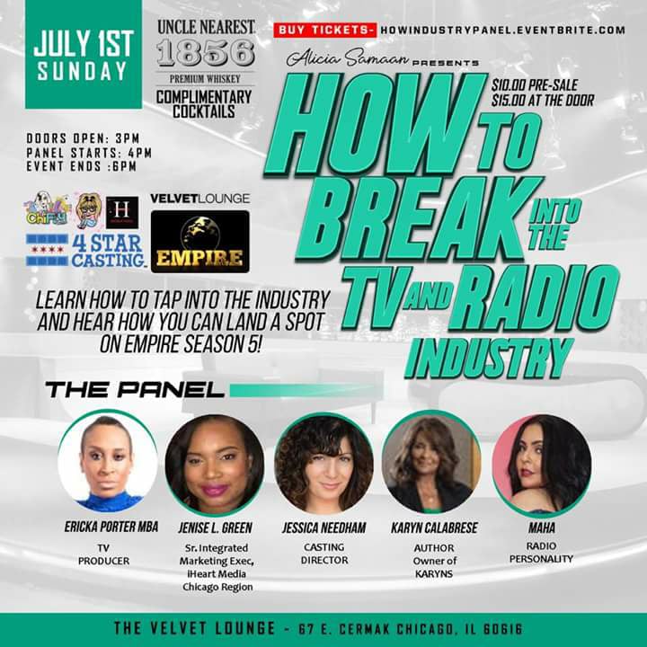 Chicago: How to break in the TV & Radio Industry Panel & Networking&nbsp;Event